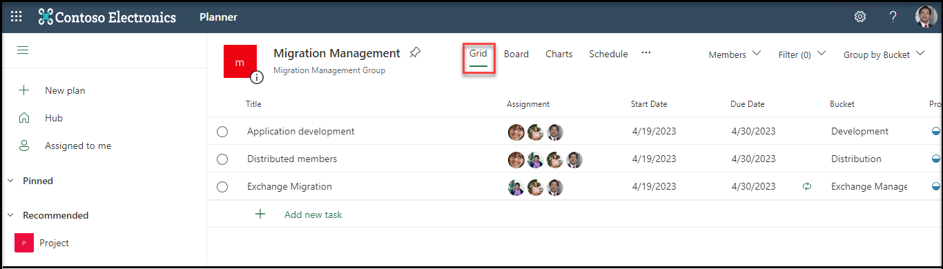 Planner Pro Gridview Microsoft introduces Grid View in Planner