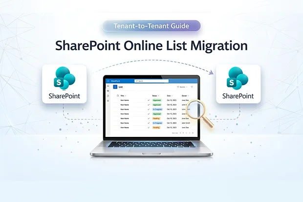 SharePoint data migration tool for SharePoint Online list migration with data, columns, permissions and metadata between tenants