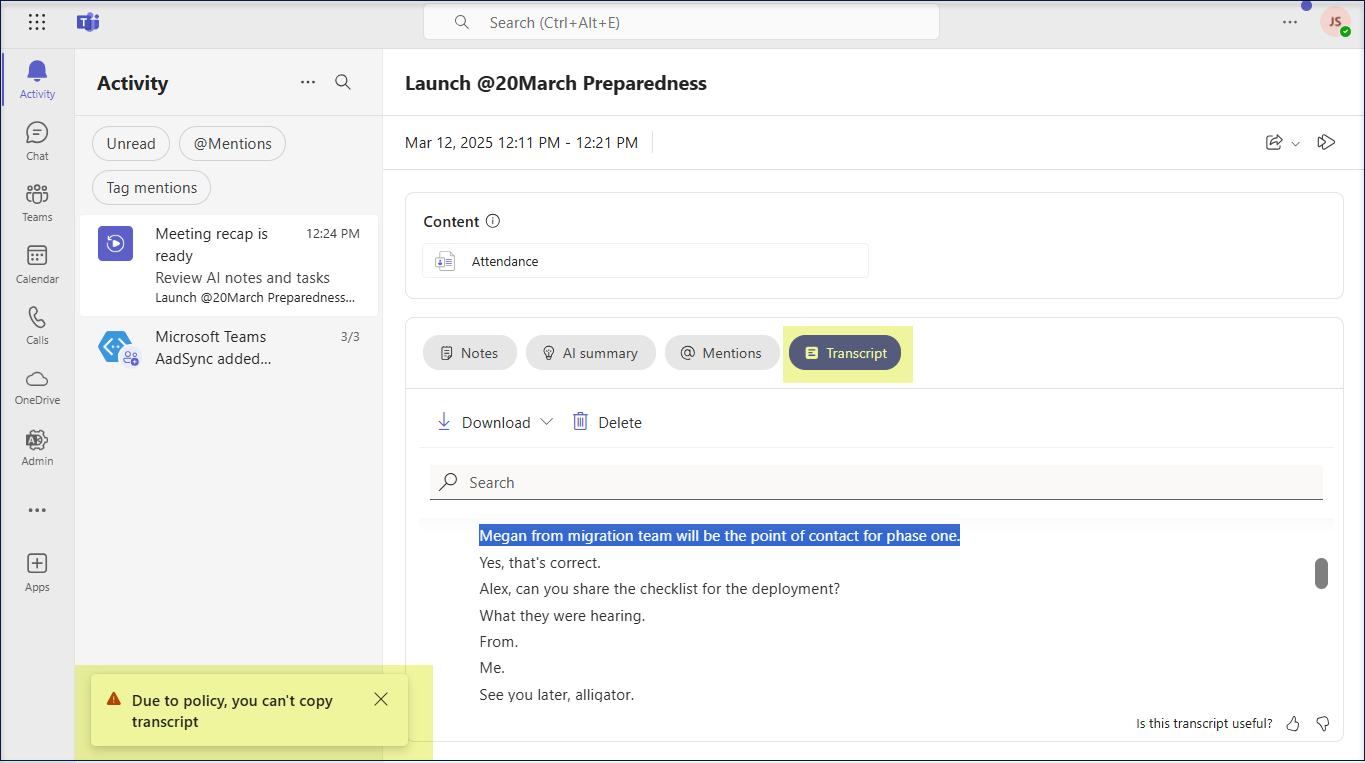 Latest enhancements in Microsoft Teams Meetings – March 2025
