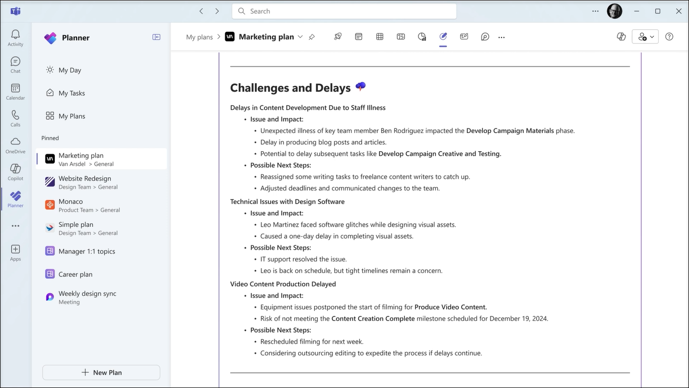 Status Report: Challenges and Delays
