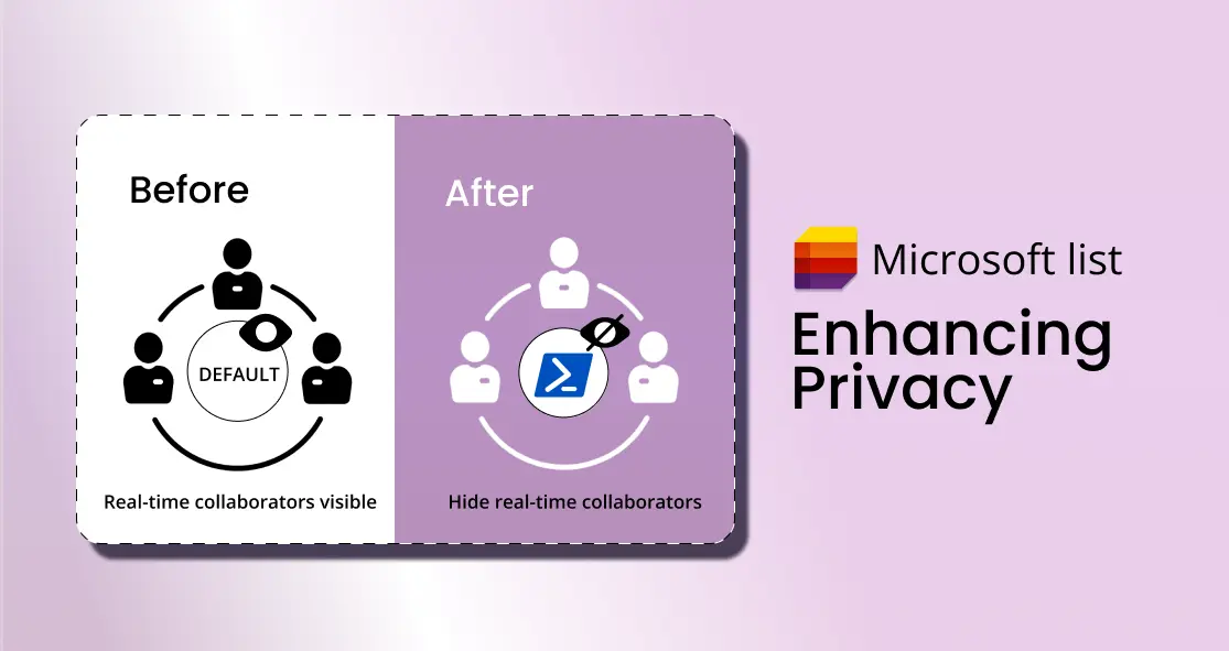 Microsoft Lists: Admins can hide real-time collaborators