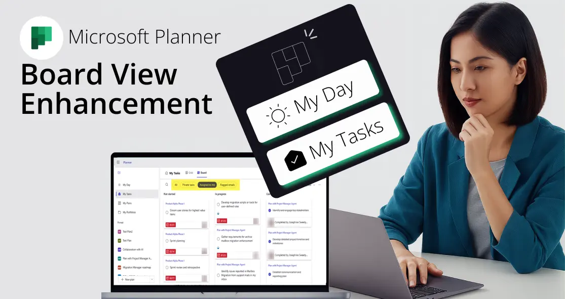 Microsoft Planner: New Board View in My Tasks and My Day