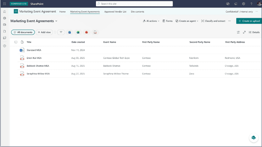 SharePoint document generation: Manage generated Documents.