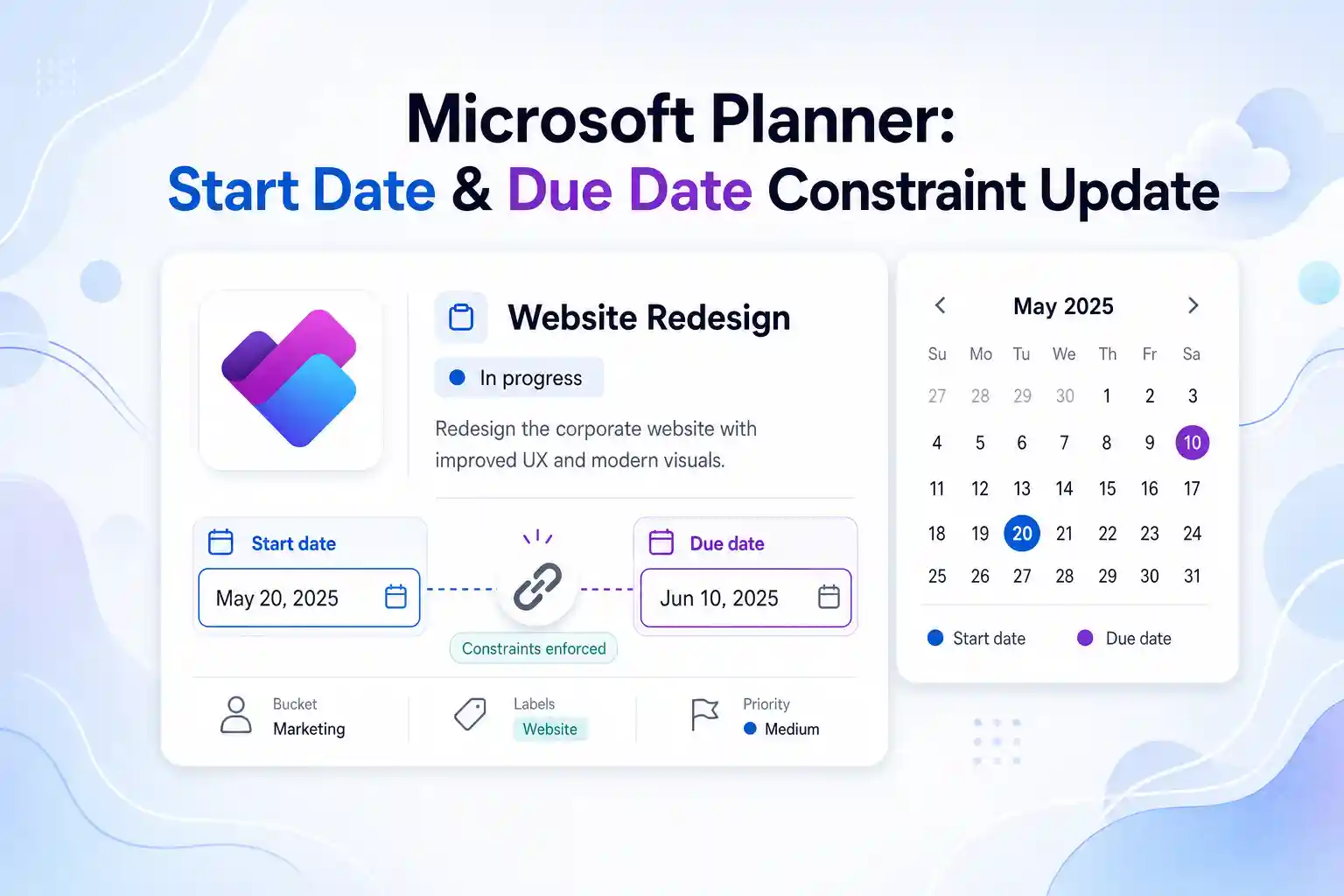 Microsoft Planner Update: Take Full Control Of Task Dates Without Hidden Auto Adjustments